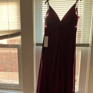 Bridesmaids dress, chiffon size 2. Tags on, never been worn.